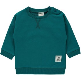 Resim Civil Baby Erkek Bebek Sweatshirt 6-18 Ay Petrol Yeşili 