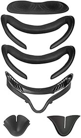 Resim HUAYUWA Soft VR Headset Accessories Set Fits for Oculus Quest 2, 1 VR Facial Interface Bracket + 2 PU Leather Cover Pad + 2 Nose Pad + 1 Protective Lens Cover 