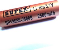 Resim ICR18500-1500MA 3.7V 3C Lityum ion Pil Supex