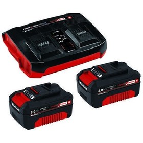 Resim Einhell 18V 3.0 Ah Starter Kit 2x3.0 Ah & Twincharger Kit - 4512083 