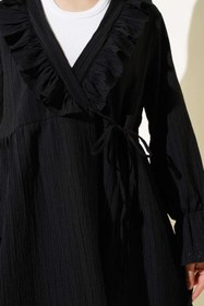 Resim VOLT CLOTHİNG Kadın Fırfırlı Bağlamalı Kimono 