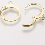 Resim 304 Paslanmaz Çelik Kancalı Küpe Bulguları Döngülü Kancalı Kulak Teli Hoop Açık Döngülü Kancalı Küpe Aksesuarları 14.5x12x2mm, Delik: 1.2mm 