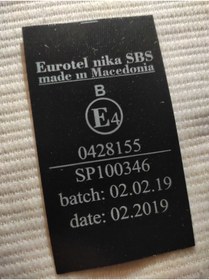 Resim SS Oto Araç Emniyet Kemeri E Sertifika Etiketi 1 Adet 