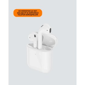 Resim ZERO LAND SPTRNS iPhone 11 12 13 14 15 Destekli Kablosuz Kulaklık Gürültü Önleyici (213503) HiFi Ses 
