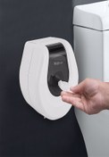 Resim KG-GOLDPAPER F069 Beyaz Cimri Wc Tuvalet Kağıdı Dispanseri 