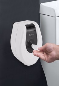 Resim KG-GOLDPAPER F069 Beyaz Cimri Wc Tuvalet Kağıdı Dispanseri 