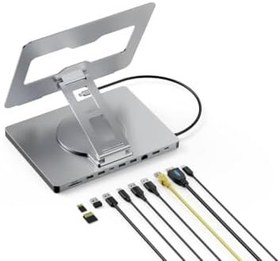 Resim Codegen 10 in 1 Çok Fonksiyonlu Type-C Hub Notebook Macbook Standı Usb-C Docking Station NSC-101 