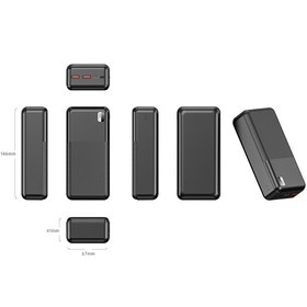 Resim Xipin PX723 Hızlı Şarj Özellikli LED Işık Göstergeli Dual USB Taşınabilir Powerbank 30000mAh - Beyaz 