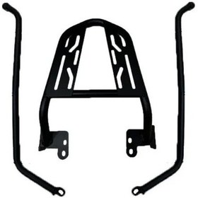 Resim Gogo Pulsar N250 - F250 2022 - 2024 Uyumlu Arka Çanta Demiri Siyah 