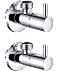 Resim Viosa VİOSA Krom Kaplama Çubuk Kol Taharet Musluğu Ara Musluk 2'li 