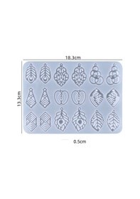 Resim Epoksi Reçine Silikon Kalıp İthal Çoklu Elma Küpe Silikon Kalıp Hb95215 - 0008 