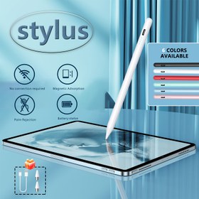 Resim Kapasitif Dokunmatik Ekran Stylus Kalem, Hızlı Şarj, Yüksek Hassasiyetli IOS/Android/Microsoft Akıllı Telefonlar ve Tabletler için Stylus, for iPad, for Galaxy, Kindle ve Tüm Dokunmatik Ekran Cihazlarıyla Uyumlu 