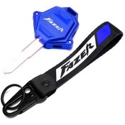 Resim Tongdashop Yamaha Fazer Fz1 Fz6 Fz8 Fz-6 Fz-1 Fz-8 Motorcycle Cnc Anahtar Kılıfı Keyring Gri 