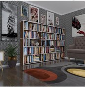 Resim Kenzlife Kitaplık Süper Ga 150 240 19 Cvz 5 Katlı 3 Bölme Çift Bölme Opsiyonlu Ofis Mutfak Banyo Dolabı Arkalıksız Çok Renkli 