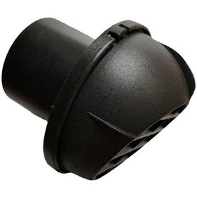 Resim 75mm/60mm/42mm Havalandırma Çıkışı Havalandırma Siyah Bağlantı Parçaları 42mm 