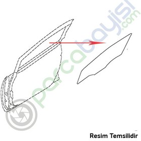 Resim Ön Kapı Camı Sağ Orjinal | 824211W010 