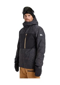 Resim Quıksılver Quiksilver Sycamore Printed Jk Erkek Siyah Snowboard Ceketi 6457 Siyah 