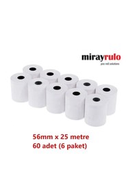 Resim MİRAY 56mmx25metre Termal Pos Rulosu 60 Adet 