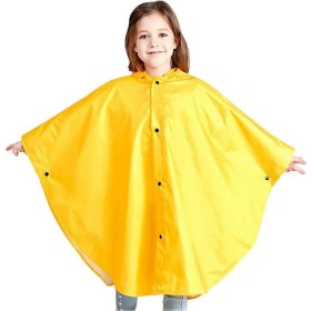 Resim Çocuklar İçin Taşınabilir Yağmurluk Acil Durum Kullanımı Su Geçirmez Hafif Yağmurluk 1 Set Çok Renkli 