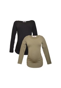 Resim Luvmabelly Myra2301_2307 Hamile Tshirt Seti 