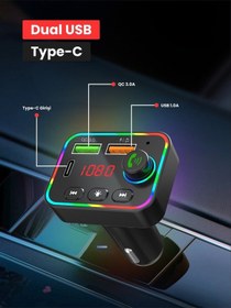 Resim Bluetooth 5.3 Araç İçi Fm Transmitter Pd 25w Qc 3.0 Çift Usb Ekranlı Handsfree 