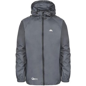 Resim Trespass Qikpac Jacket - Unisex Packaway Unisex Gri Yağmurluk 