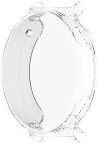 Resim Huawei Watch Gt5 41mm ile Uyumlu Kasa Ve Ekran Koruyucu 360 Tam Koruma Silikon Kılıf (Şeffaf) 