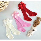 Resim ÖZKARDEŞLER BABY Bebek Diz Altı Çorap Fiyonklu 3lü 