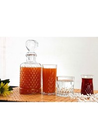 Resim Plt Design Lav Odin 25 Parça Sofra Seti - Bardak Seti-çay-meşrubat-su Bardağı Ve Karaf 