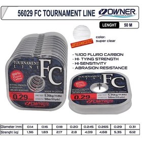 Resim Owner 56029 Tournament Fc Fluorocarbon Misina 50m 0,18 