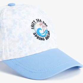 Resim Erkek Çocuk Cap Şapka Baskı Detaylı Batik Desenli 