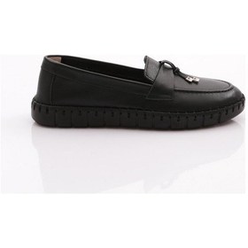 Resim Dgn P39 Kadin İp Desenli Comfort Ayakkabi P39-1512-R1534 Siyah 