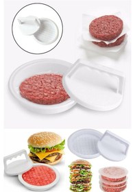 Resim Hamburger Köfte Kalıbı Burger Press Köfte Şekillendirici Pratik Et Köfte Yapma Aparatı 
