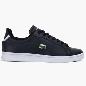 Resim Lacoste Carnaby Pro Leaether Sneaker Black Hakiki Deri Kadın Günlük Spor Ayakkabı Siyah Siyah 