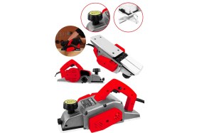 Resim Schatz 800W Sjs Metal Şanzıman Bakır Sargı Motor Çift Bıçaklı Planya Rende Makinesi Kırmızı 