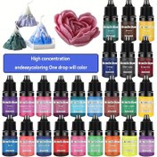 Resim 8 Adet Canlı Kokulu Mum Boyası Seti - 24 Zengin Renk, 5ml Şişeler DIY El İşleri, Reçine Projeleri ve El Yapımı Mum Yapımı için, Mum Yapım Malzemeleri 