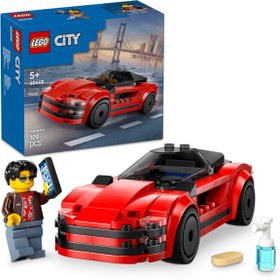 Resim LEGO® City Kırmızı Spor Araba 60448 - 5 Yaş ve Üzeri Çocuklar için Yaratıcı Oyuncak Yapım Seti (109 Parça) 