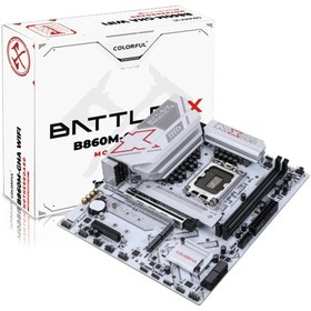 Resim Colorful BATTLE-AX B860M-GHA WIFI V20 DDR5 7600MHz mATX Gaming (Oyuncu) Anakart 