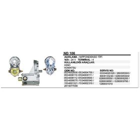 Resim Gövdeli Marş Otomatği 24v Hıno/komatsu Nıppondenso Tip 