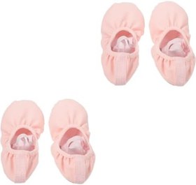 Resim BESPORTBLE 2 Çift Bale Ayakkabısı Dans Ayakkabıları Kızlar Küçük Çocuklar İçin Bale Ayakkabıları Kızlar İçin Olmayan Tuval Küçük Çocuklar İçin 