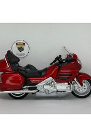 Resim New Ray Honda Gold Wing 1:12 Diecast Motosiklet Model – Lisanslı Metal Maket & Koleksiyon (Kırmızı) 