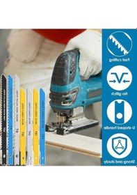 Resim Novahub 24 Adet U-shank Jig Testere Bıçağı Seti - Karbon Çelik, Plastik Ahşap Kesim İçin 34 Adet Bıçaklar 