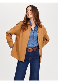 Resim Faik Sönmez Arka Beli Lastikli Overshırt Tunik W26tnk002 Uw26tnk00235 Camel 