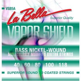 Resim La Bella Strings La Bella LB-VSB5A Bas Gitar Teli (Vapor Shield 5 Telli) | Uzatılmış Ömür Pürüzsüz Hissiyat 