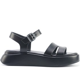 Resim Nine West VELART 5FX Siyah Kadın Kalın Taban Sandalet 
