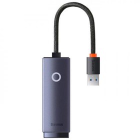 Resim Baseus 22.5CM 100Mbps USB to RJ45 Dönüştürücü Çevirici Ethernet LAN Adaptör Tak Çalıştır Usb Hub 