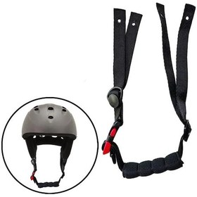 Resim Kask Çene Kayışı Ayarlanabilir Elastik Kayış Bisiklet Kaskı Sünger Çene Pedi, Kask Evrensel Değiştirilebilir Çene Kayışı Aksesuarı 25,5 İnç Siyah 