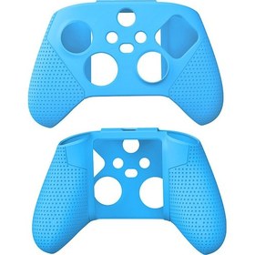 Resim Ruicoo Xbox Series X Oyun Kumandası İçin Dayanıklı Silikon Kılıf, Kaymaz Tasarım, Mavi Renk, Kolay Kullanım Diğer 