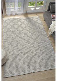 Resim Ruby Gri Halı Salon Oturma Odası Çocuk Odası Yatak Odası Halısı 1550 Gri 