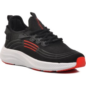 Resim Walkway Siyah Beyaz Kırmızı Unisex Spor Ayakkabı 